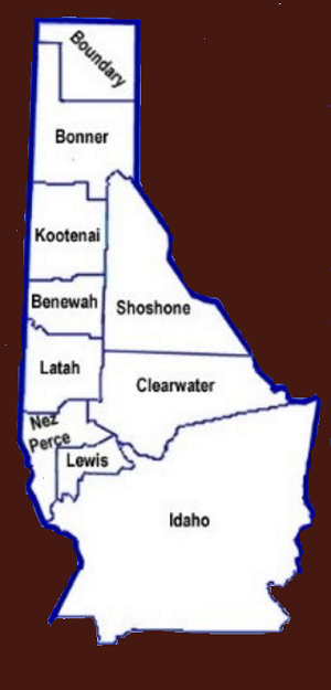 Idaho Places: Panhandle Counties