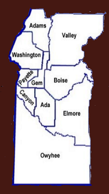 Idaho Places: Western Counties